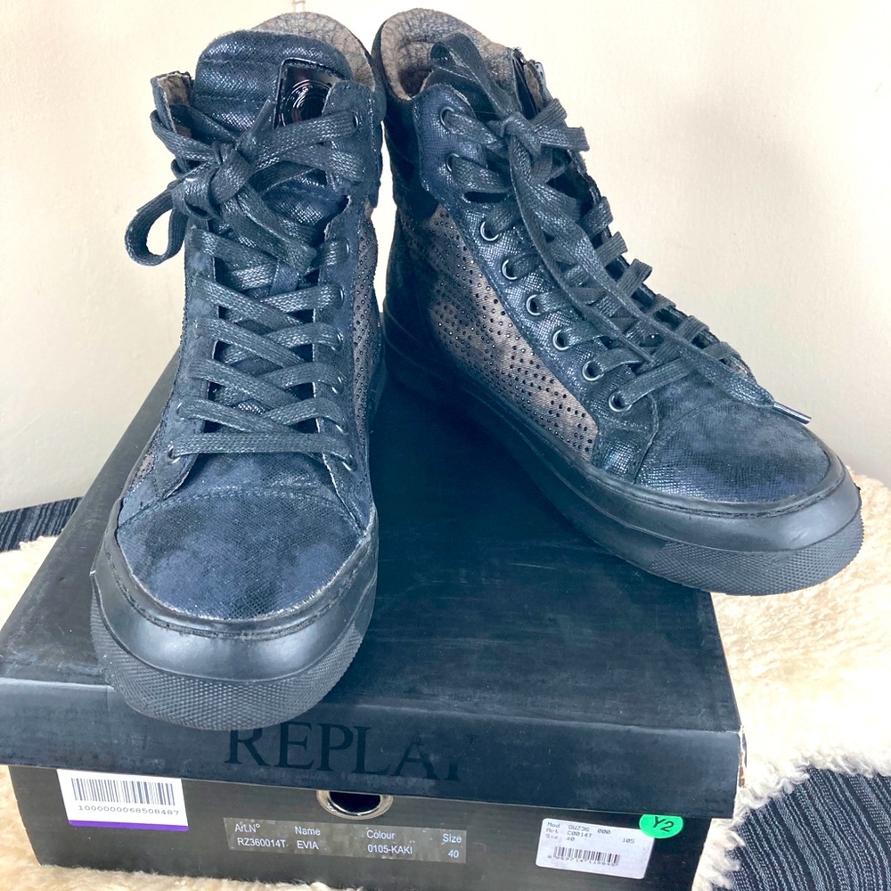 Replay Canvas Hightop Sneakers